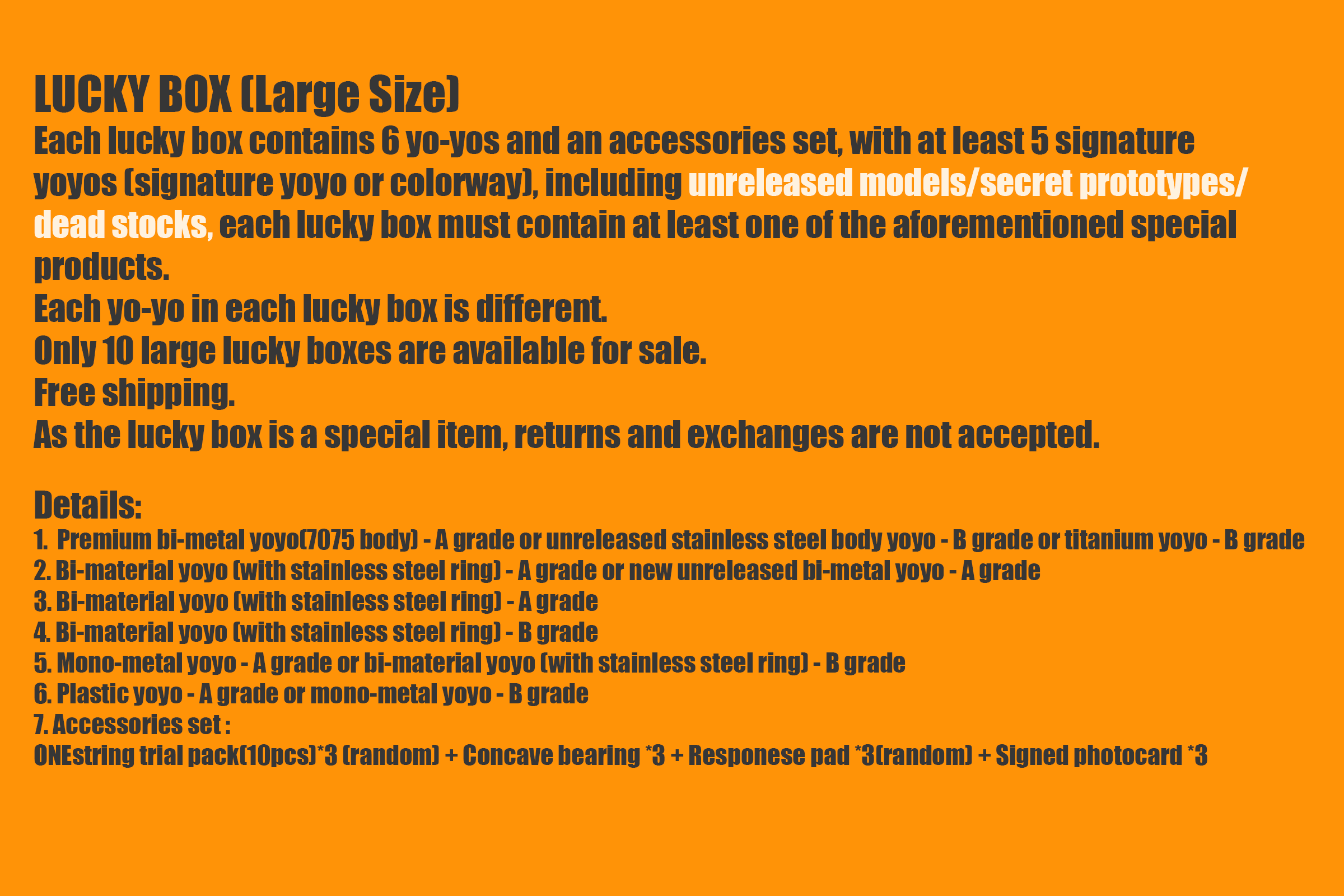 LUCKY BOX - Large size